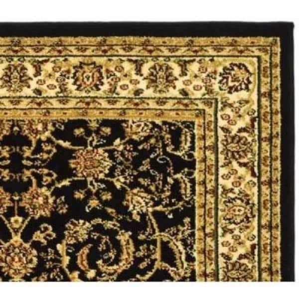 Lyndhurst LNH219 Power Loomed Accent Rug - Black/Ivory - 3'3"x5'3" - Safavieh.