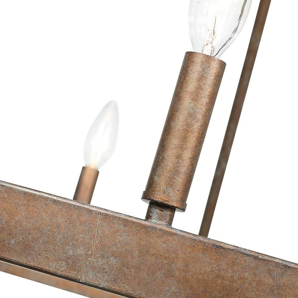 Golden Lighting Carraway 9-Light Chandelier in Copper Patina