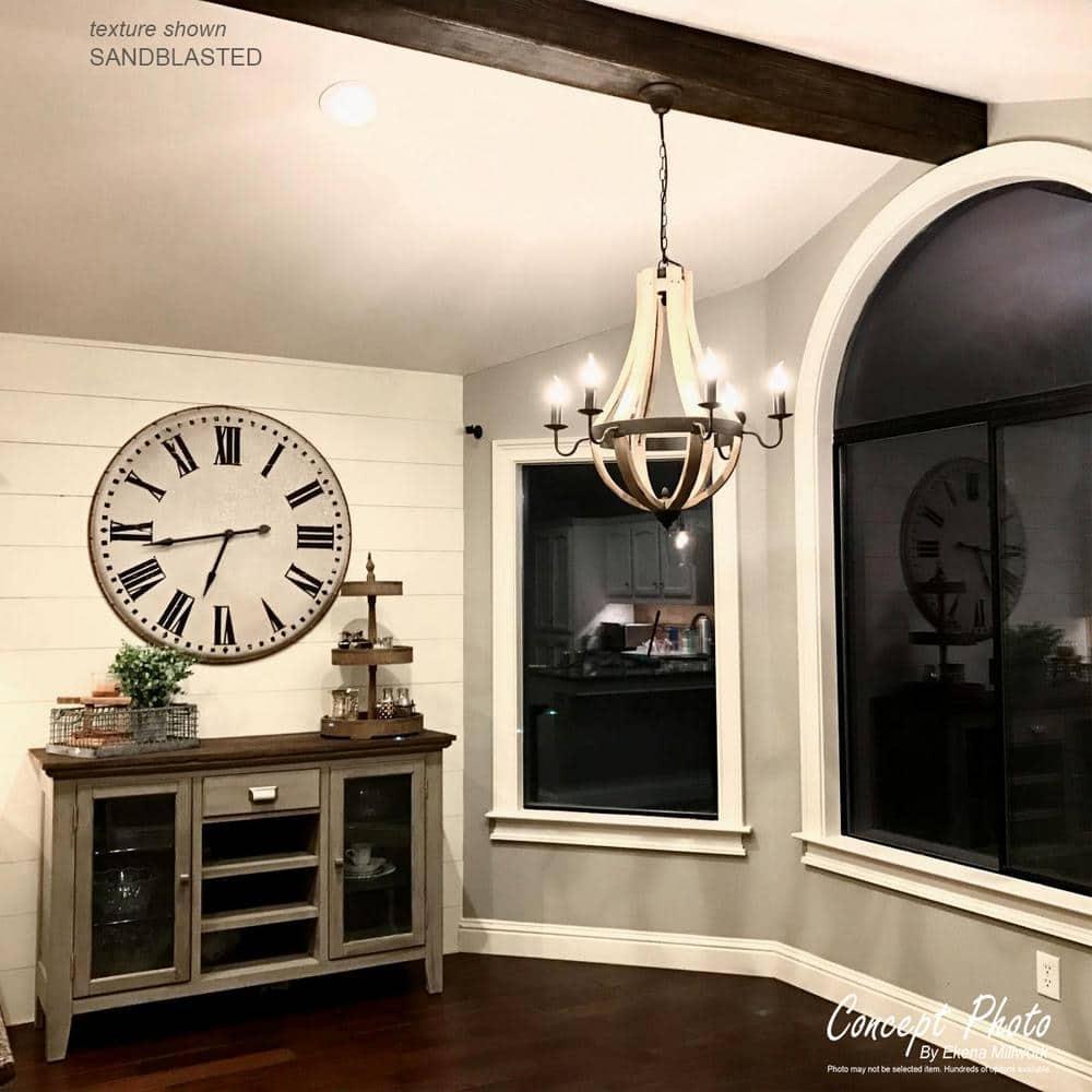 Ekena Millwork Hand Hewn Timberthane Faux Wood 3-Sided Ceiling Beam (U-beam)