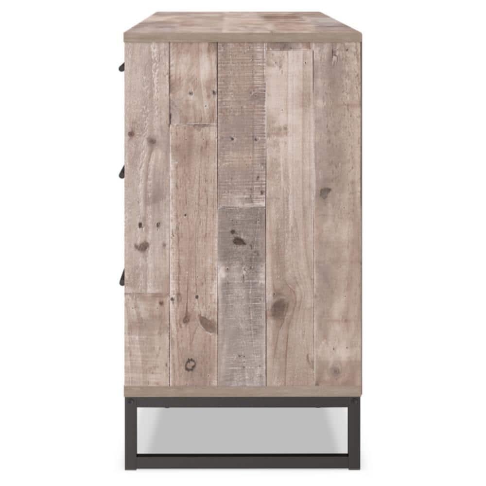 Signature Design by Ashley Casual Neilsville 6 Drawer Dresser, Whitewash