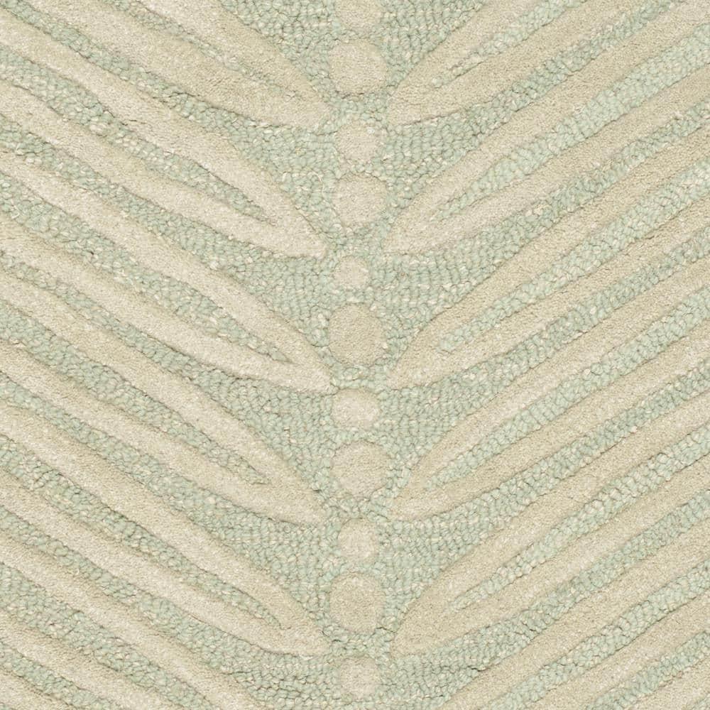 SAFAVIEH Martha Stewart Urban Chevron Floral Area Rug, Milk Pail Green, 2'6" x 4'3"