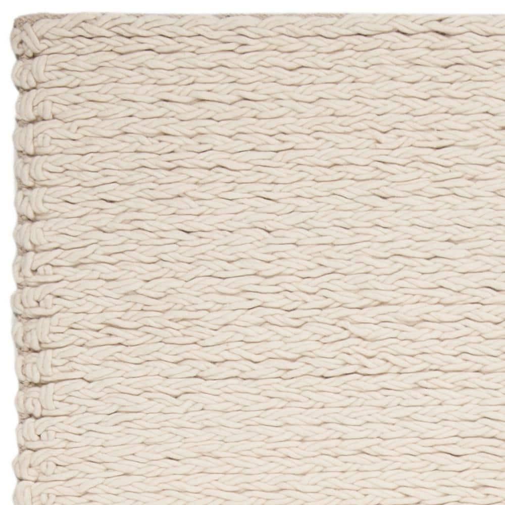 Gracie Oaks Martino Hand Woven Performance Solid Color Rug