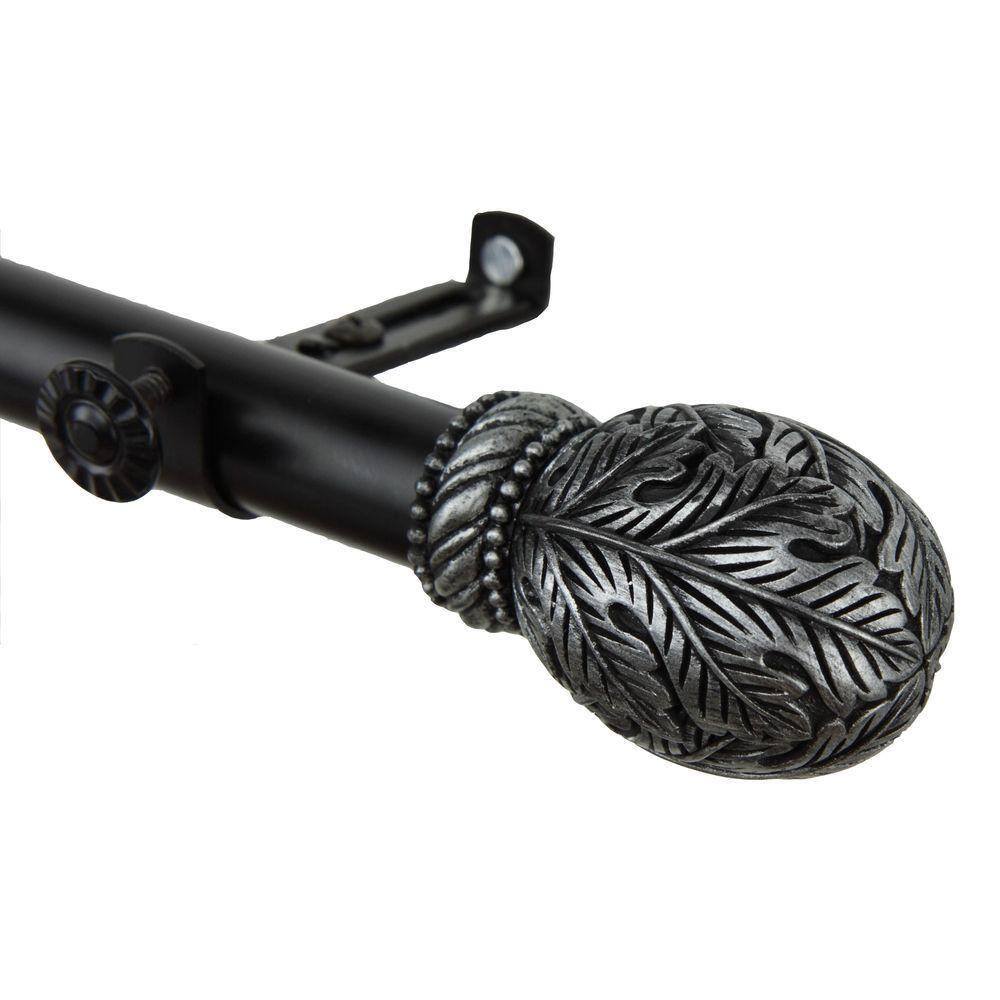 Forest Triple Steel Adjustable Single Curtain Rod