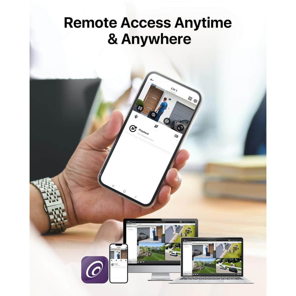 Security Camera System Outdoor with AI Human/Vehicle Detection, 2MP HD 1920TVL Wired CCTV Surveillance Camera System, H.265+ 8CH DVR & 1TB Hard Drive, Smart Playback, Remote Access, Email Alert