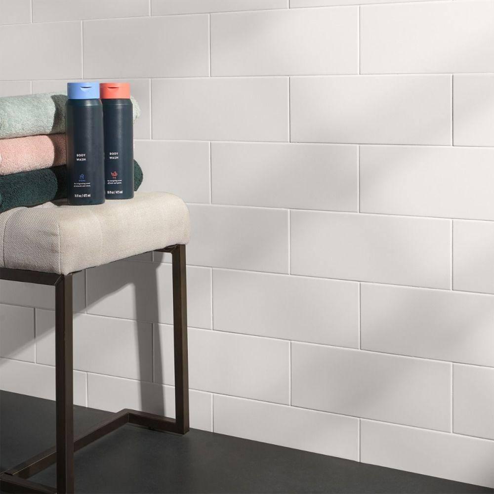 Ardor 4.7 in. x 11.81 in. Metallic Porcelain Subway Wall Tile (5.84 Sq. Ft. / Case)