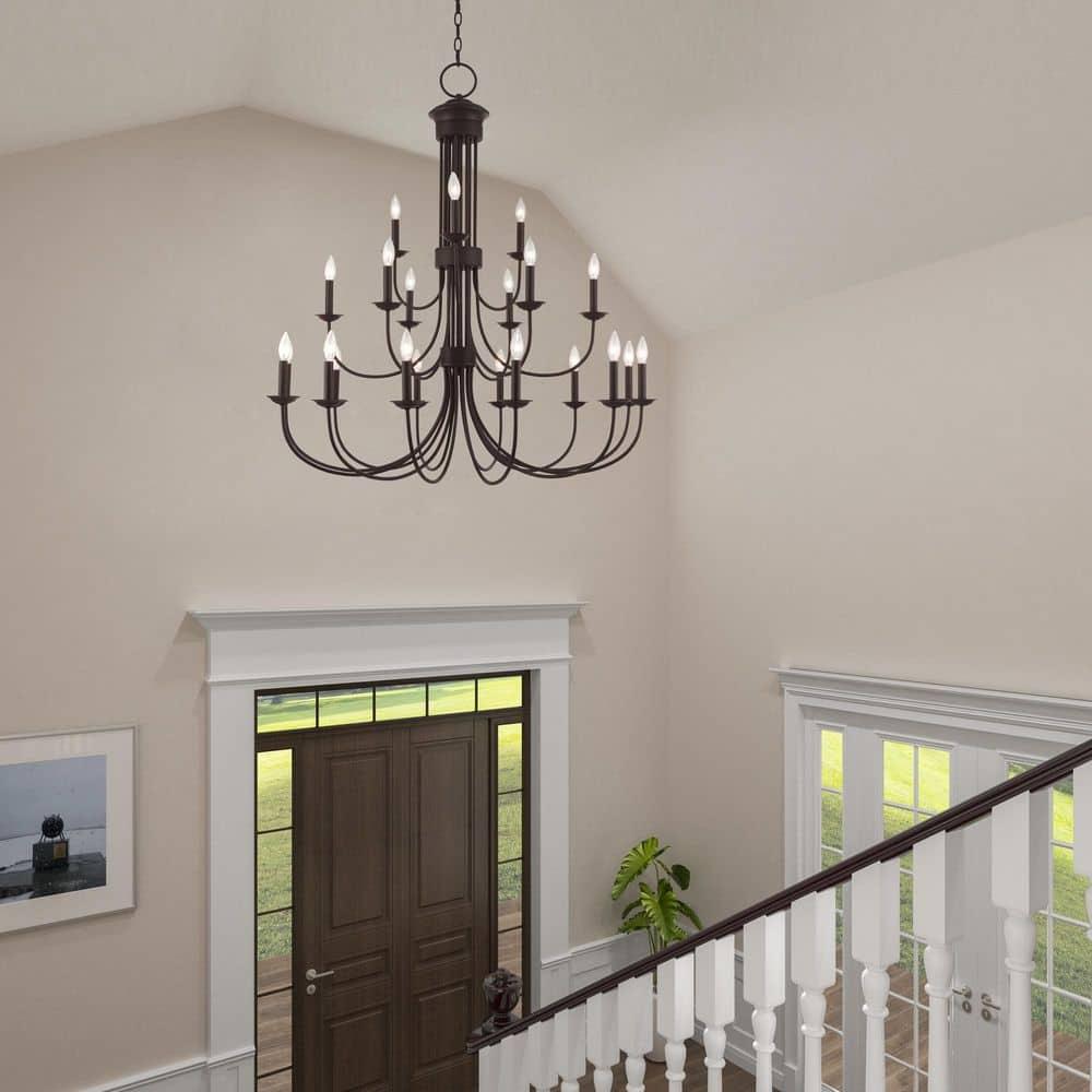 Livex Lighting Estate 21 - Light Chandelier in  Bronze