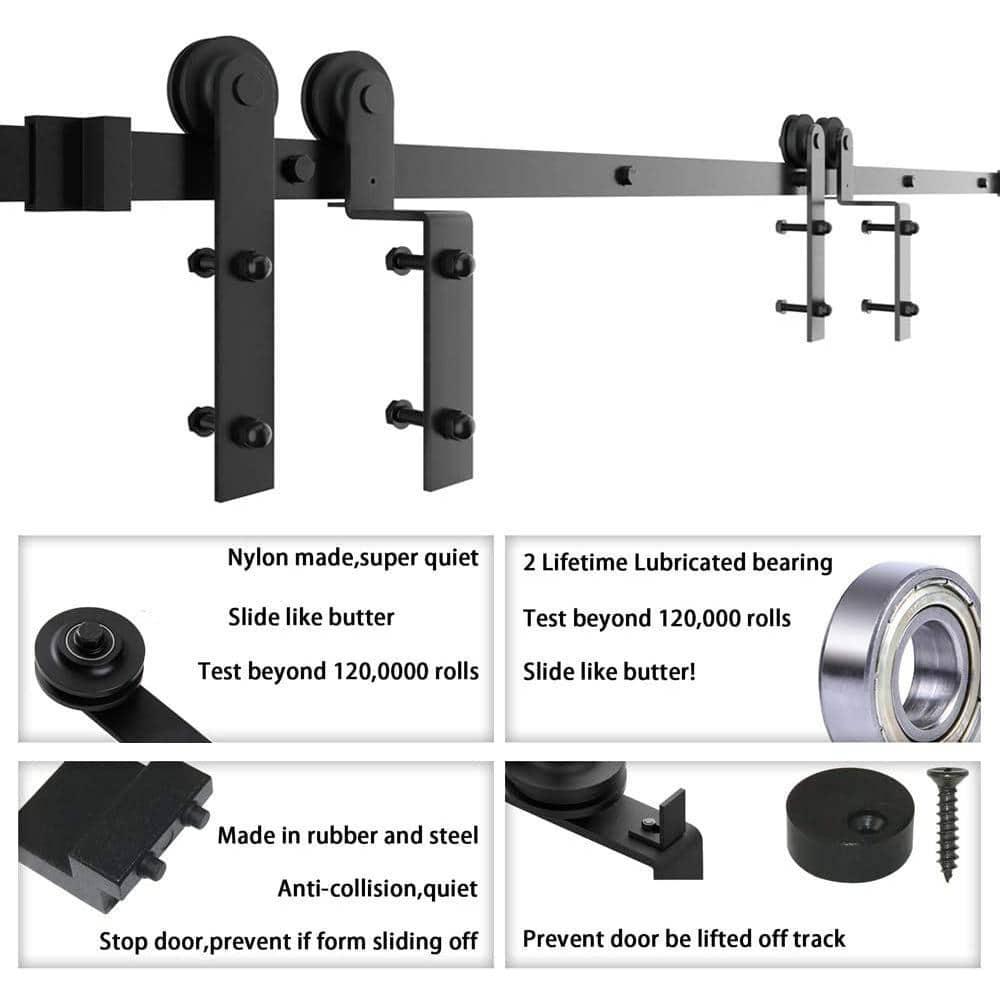 Sliding Standard Single Double Door Barn Door Hardware Kit