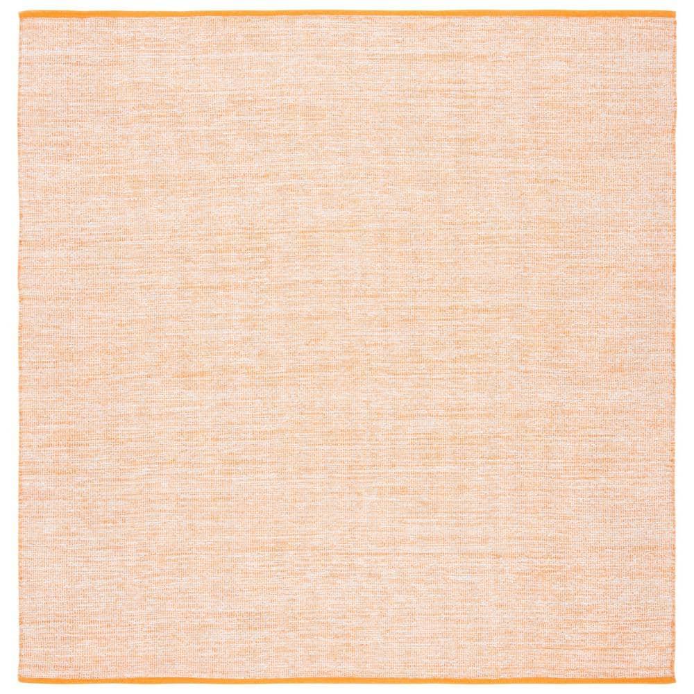 Montauk MTK250 Hand Woven, Flat Weave Indoor Area Rug - Orange - 6'x6' - Safavieh