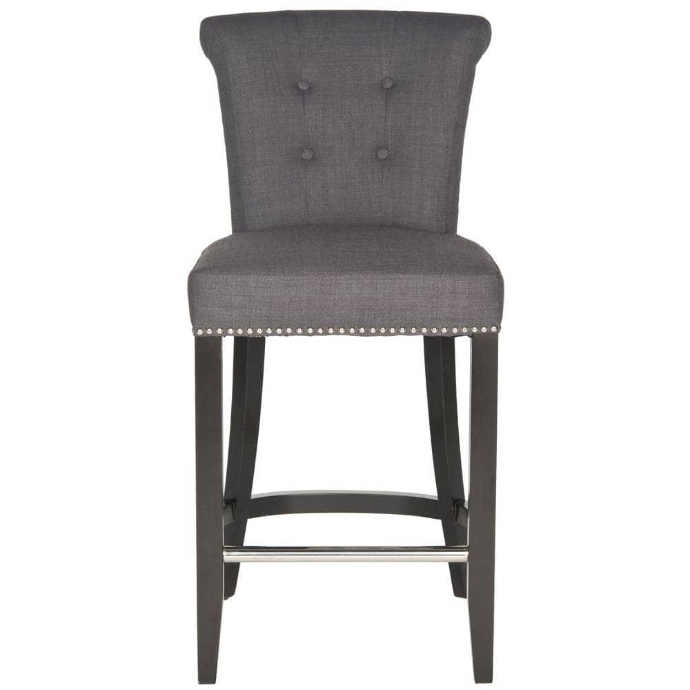 Addo Ring Counter Stool - HUD8241 - Charcoal - Safavieh