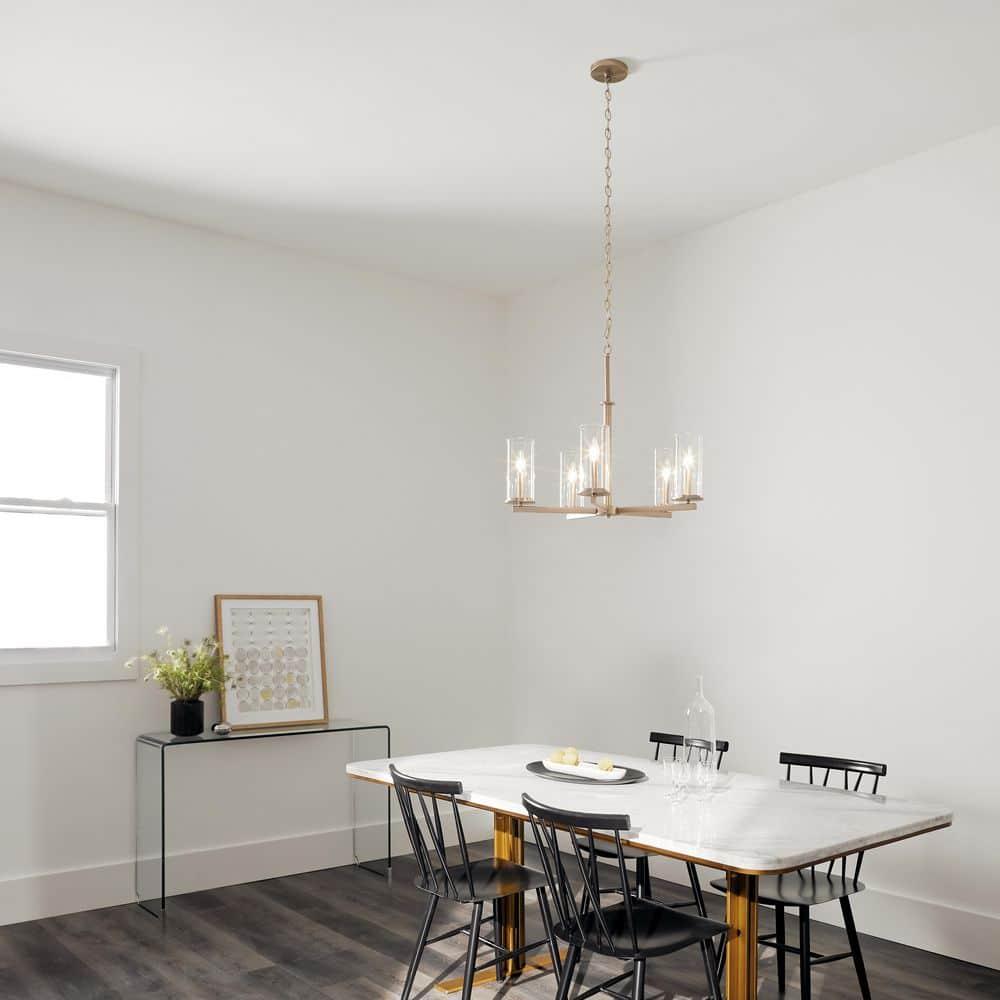 Kichler Lighting Crosby 5 - Light Chandelier in  Brushed Nickel