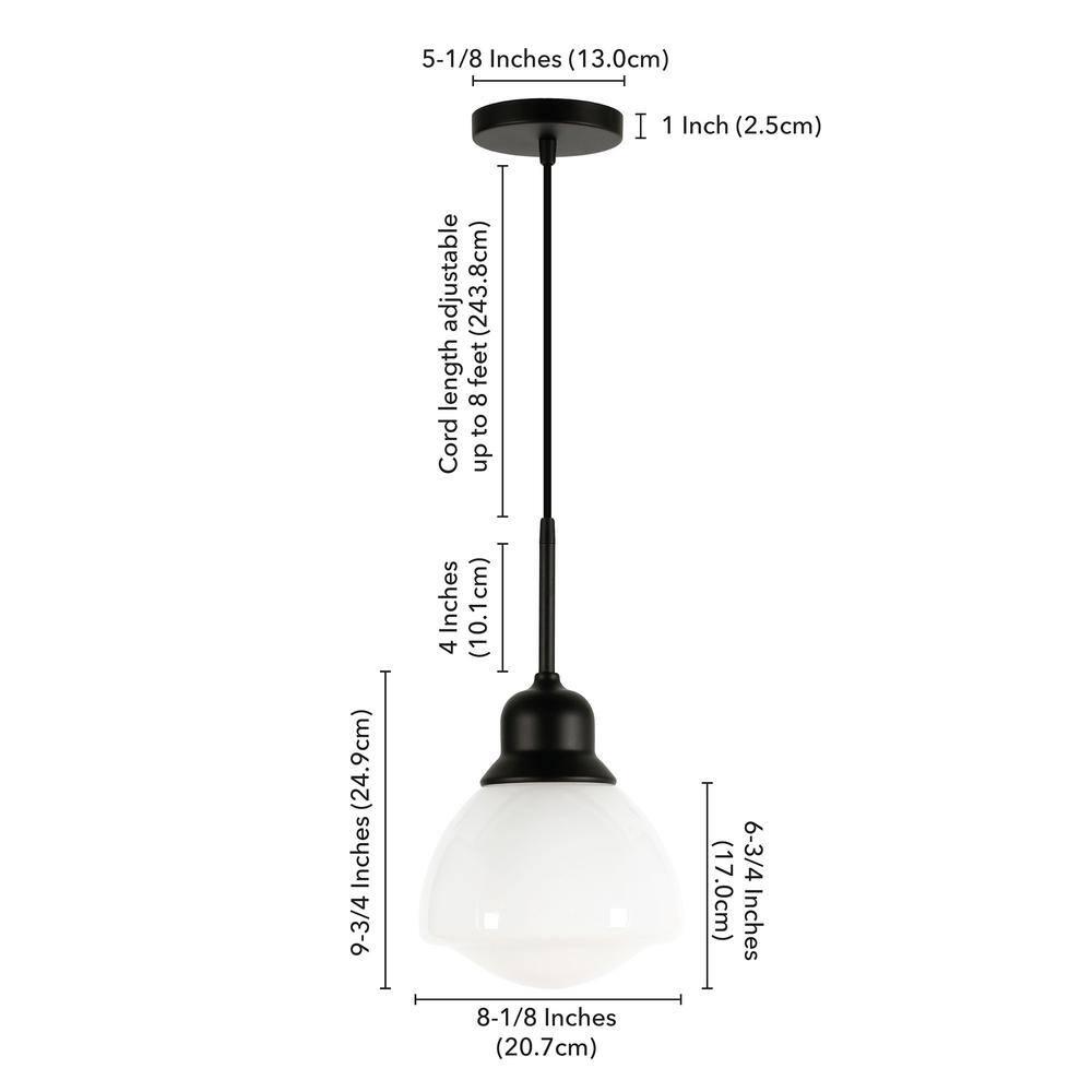 Katarina Single Light Glass Dimmable Pendant
