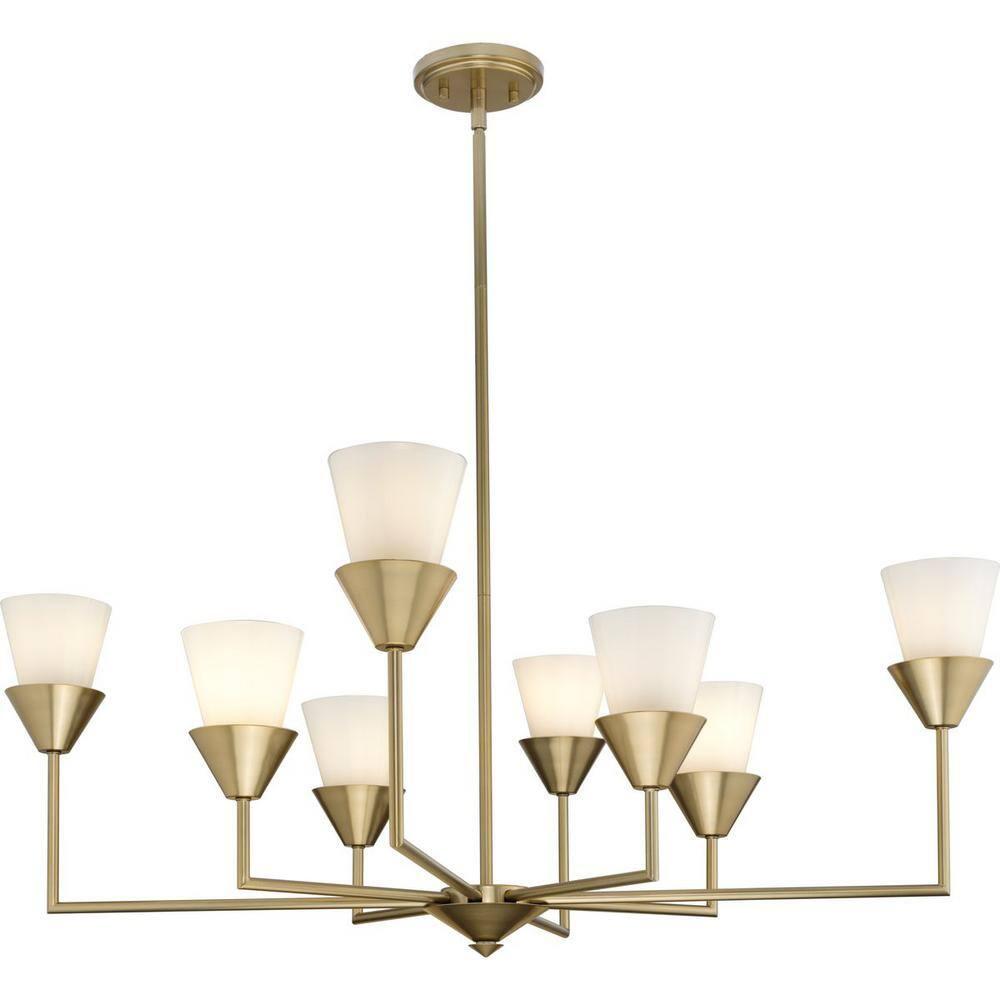 Progress Lighting Pinellas 8 - Light Dimmable Tiered Chandelier