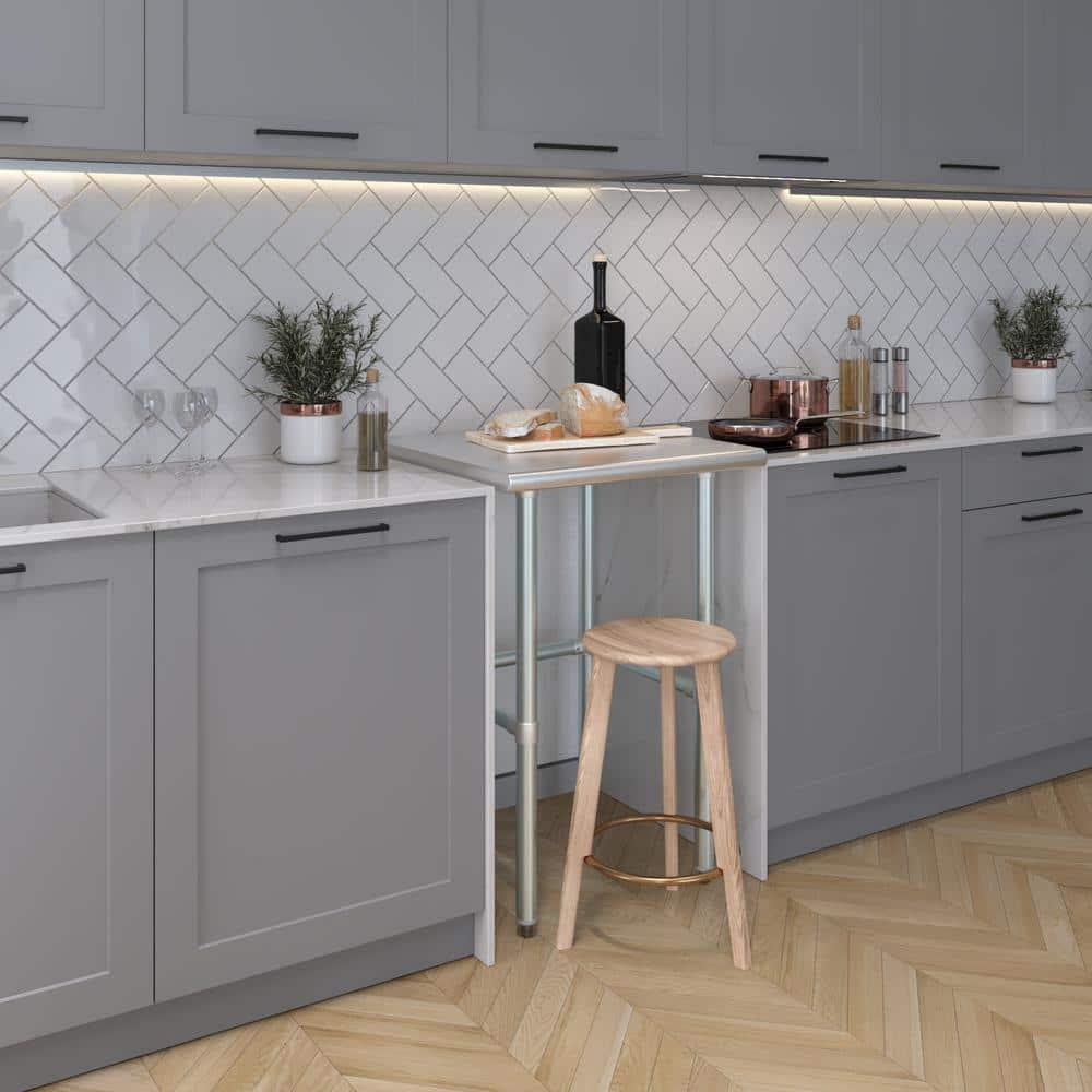 Amgood Stainless Steel Open Base Work Table