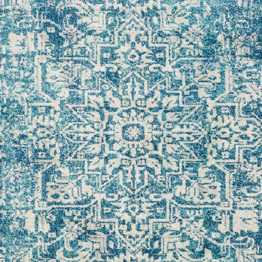 Evoke EVK256 Power Loomed Indoor Area Rug - Blue/Ivory - 9'x12' - Safavieh