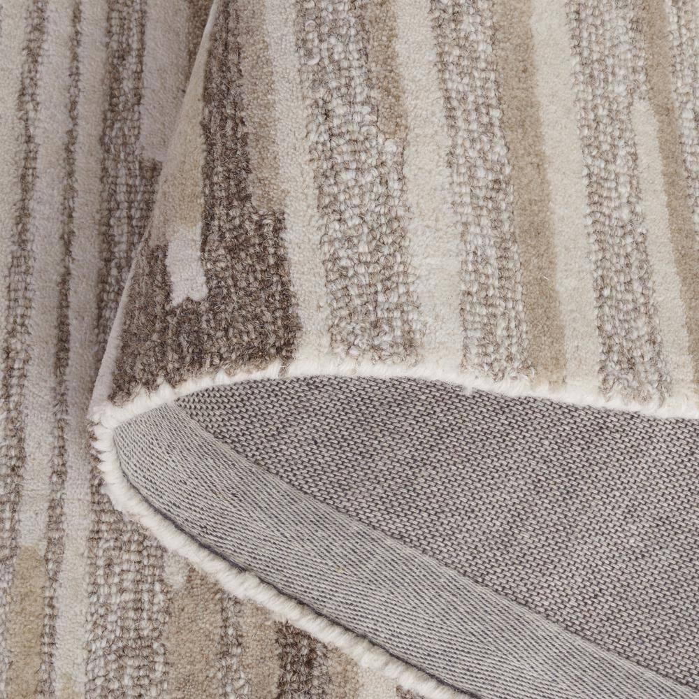 Martha Stewart Martha Stewart 300 Hand Tufted Wool/Cotton with Latex Abstract Rug in Brown/Beige