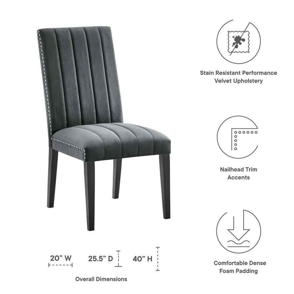 Modway Modway Catalyst Performance Velvet Dining Side Chairs - Set of 2