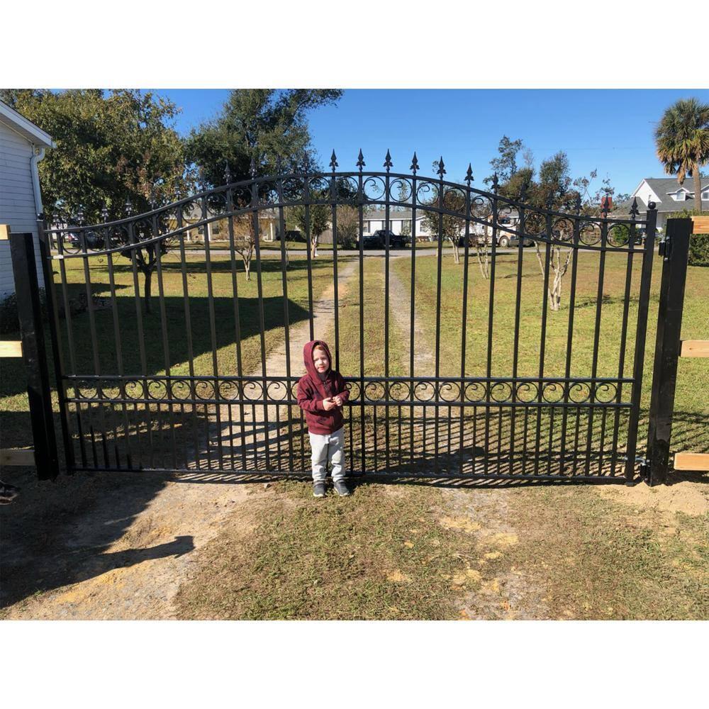 ALEKO Steel Single Swing Driveway Gate - LONDON Style