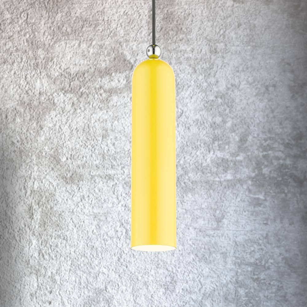 Livex Lighting Ardmore 1 - Light Pendant in  Shiny Yellow