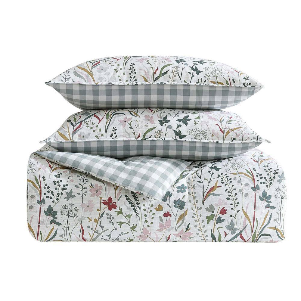 Eddie Bauer Varigated Eddie Bauer Woodland Forest Cotton Reversible Pink Comforter Set