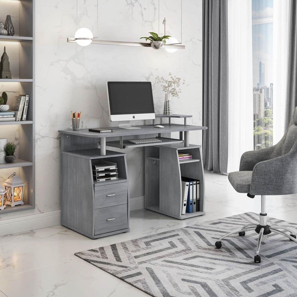 Hokku Designs Techni Mobili Complete Computer Workstation Desk With Storage