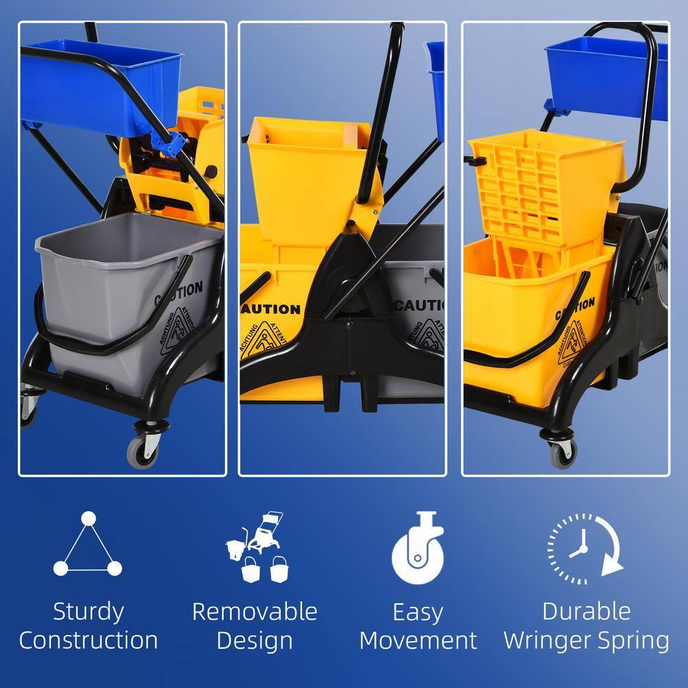 HomCom Mop Bucket Set