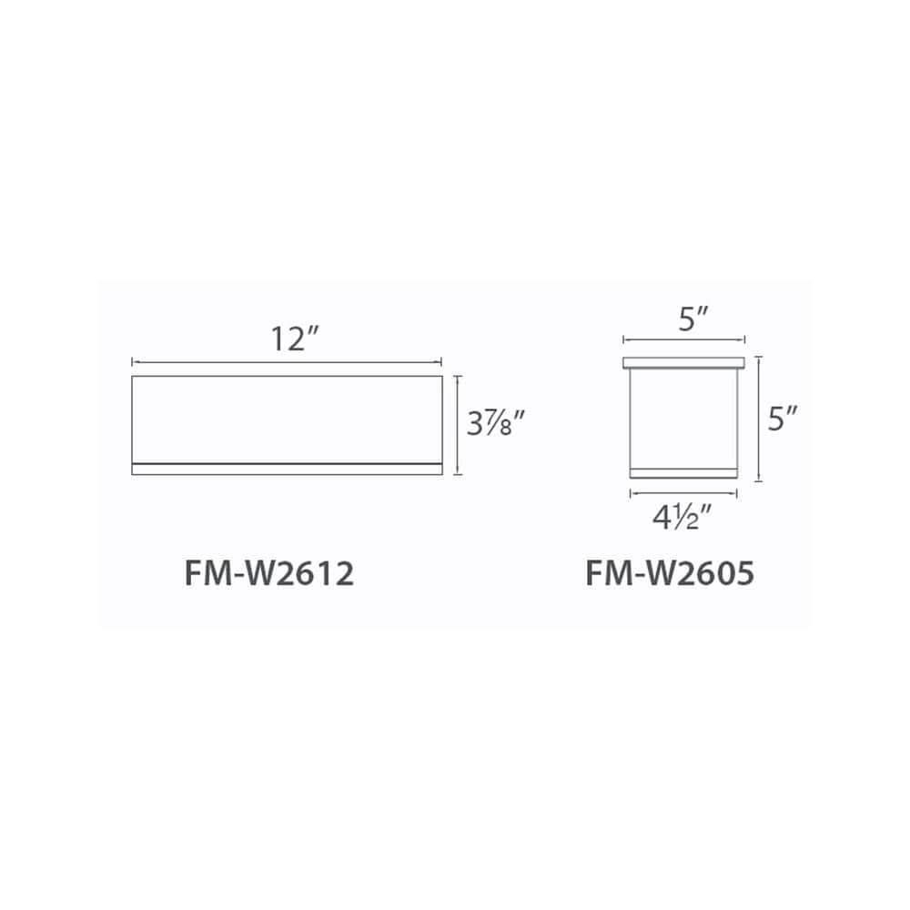 Tube Glass Flush Mount