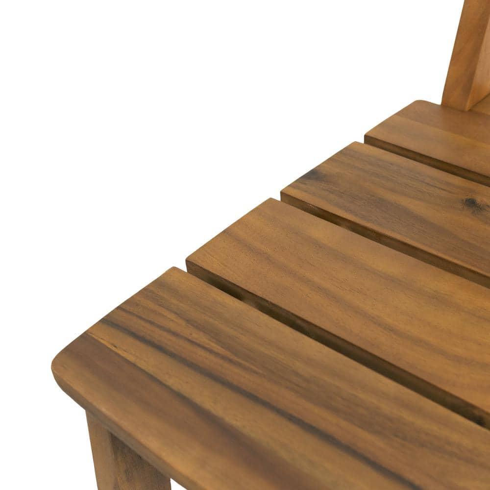 Noble House Castner Outdoor Bar Stool, Teak, 2 Pack