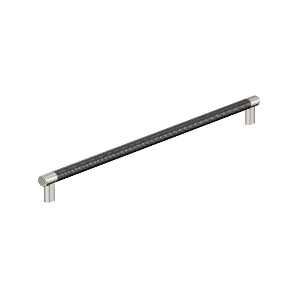 Amerock Esquire 24 inch (610mm) Center-to-Center Polished Nickel/Gunmetal Appliance Pull