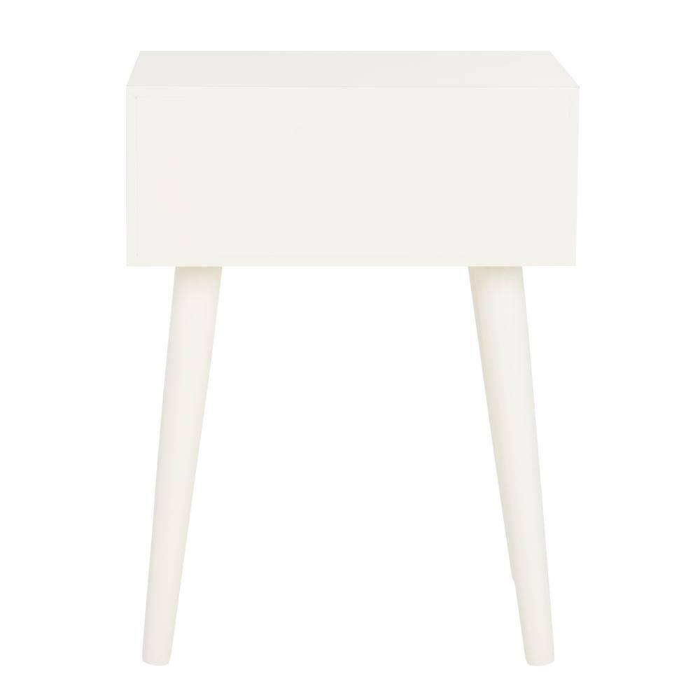 Lyle 1 Drawer Side Table - Vintage White - Safavieh.