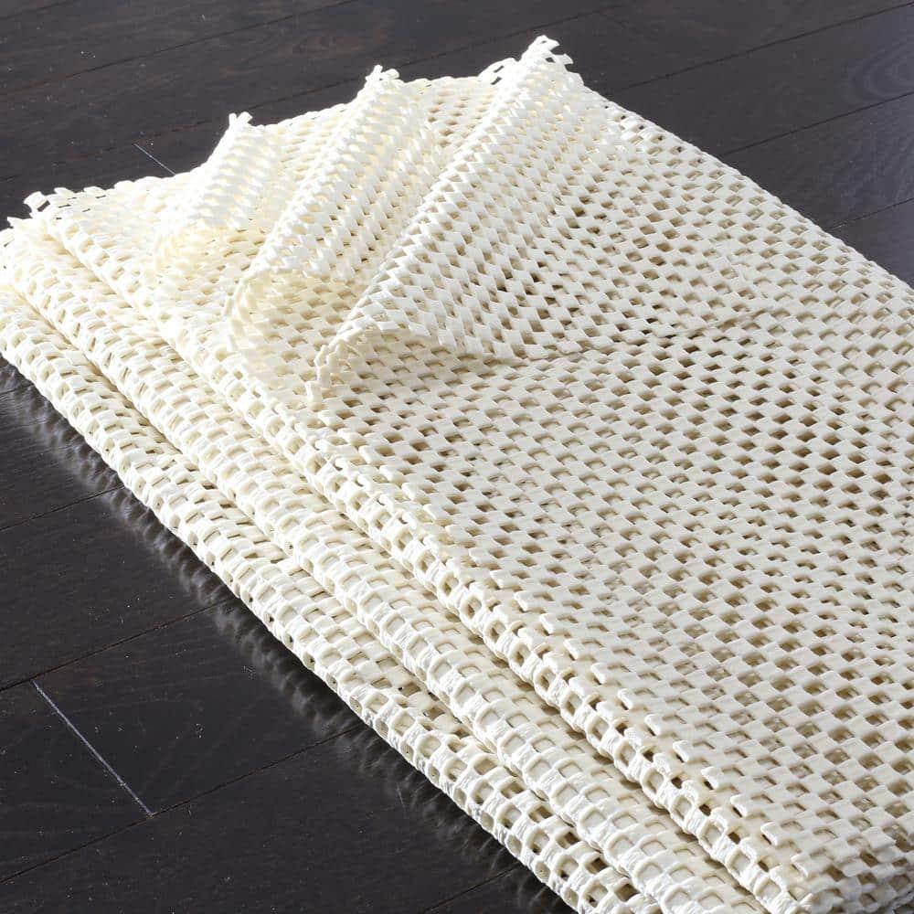 Grid Pad PAD111 Power Loomed Indoor Rug Pad - White - 4' x 6' - Safavieh