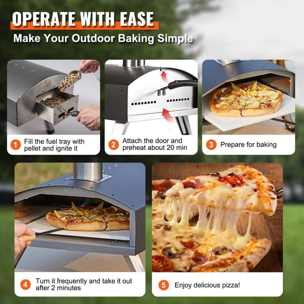 VEVOR VEVOR Stainless Steel Wood Burning Pizza Oven