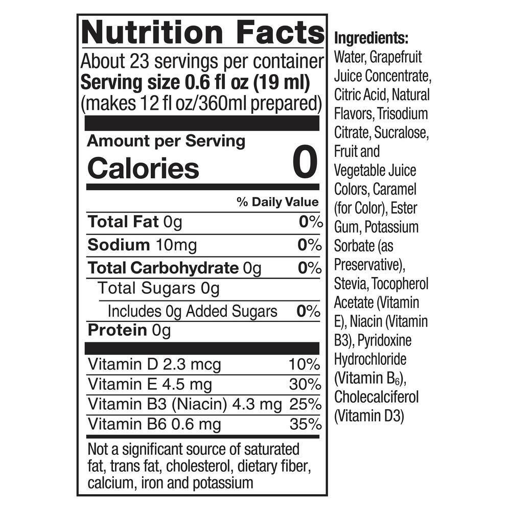 SodaStream Pink Grapefruit Zero Drink Mix 14.9 fl oz/4pk: Soda Streamer Flavor Syrup, Liquid Concentrate, Still, 440g