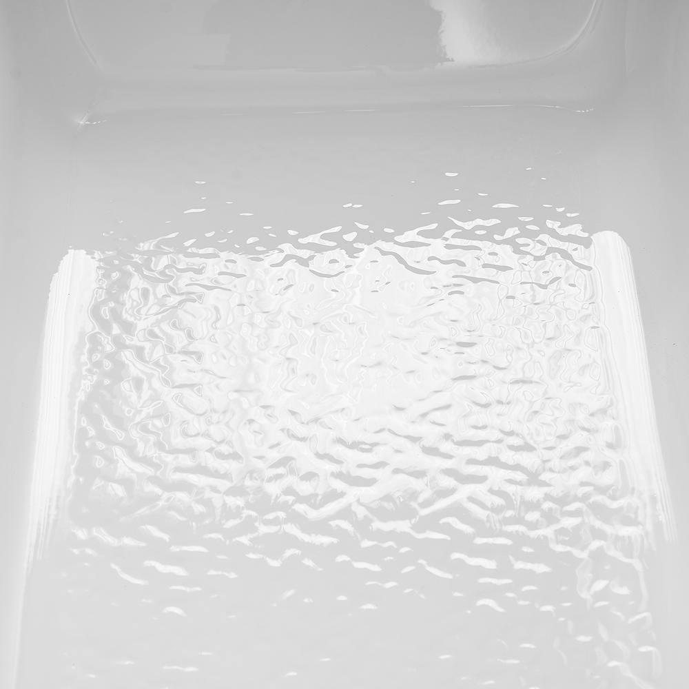 Streamline GA-304-10-WH 60 in. x 30 in. Acrylic Right-Hand Drain Alcove Bathtub in Glossy White With External Drain in Glossy White