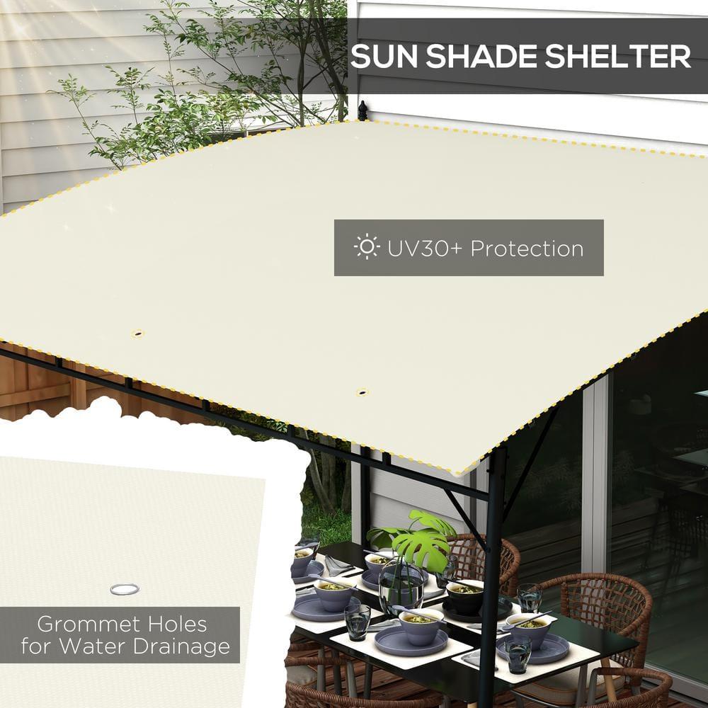 Outsunny UV-Resistant 13 Ft. W x 10 Ft. D Steel Patio Gazebo