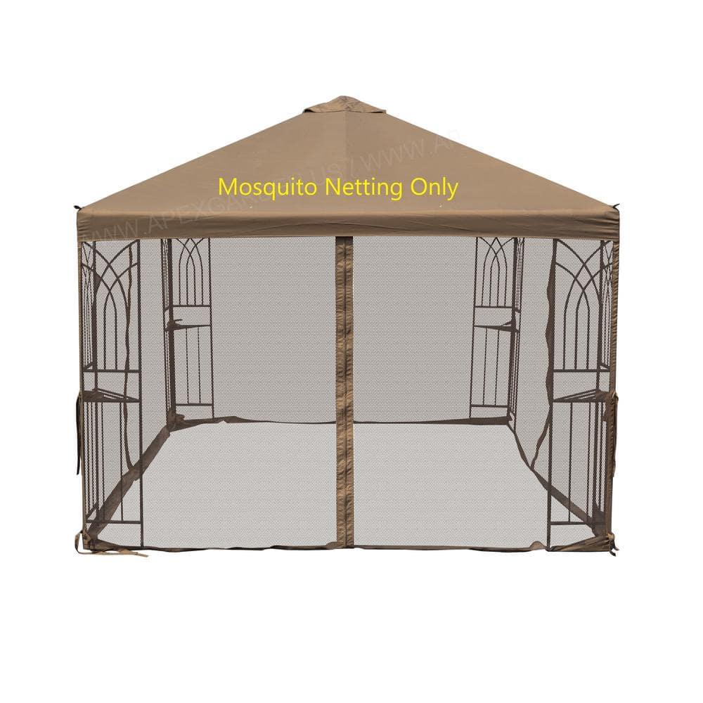 APEX GARDEN Universal 10 ft. x 10 ft. Gazebo Replacement Mosquito Netting