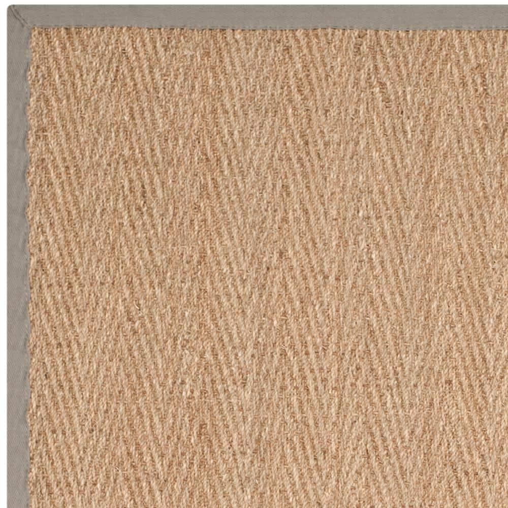 Natural Fiber NF115 Power Loomed Indoor Area Rug - Natural/Grey - 4'x6' - Safavieh.