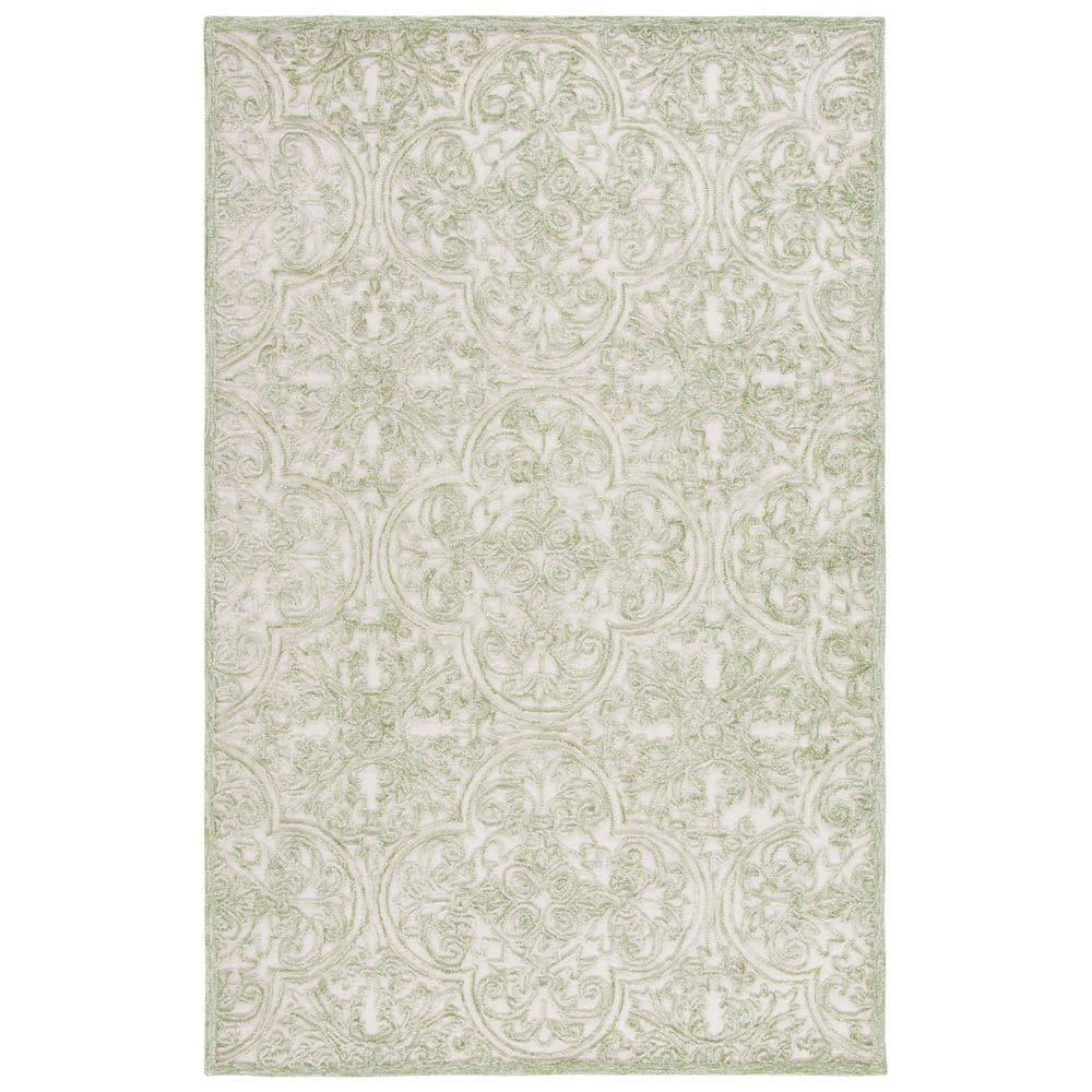 Martha Stewart Rugs Msr Trace Martha Stewart Hand Tufted Wool And Cotton With Latex Damask Rug