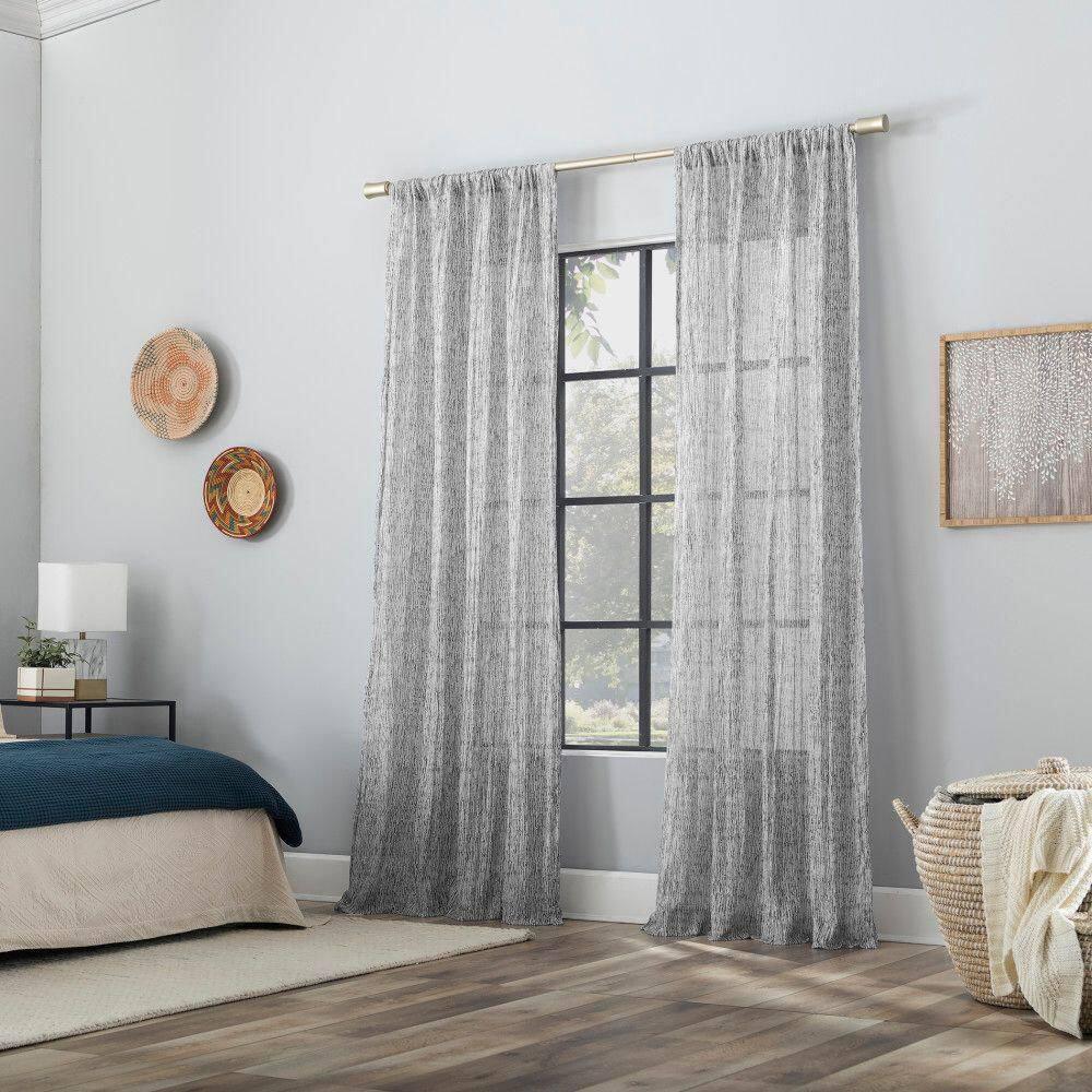 Scott Living Scott Living Tulin Watercolor Print Sheer Rod Pocket Curtain Panel