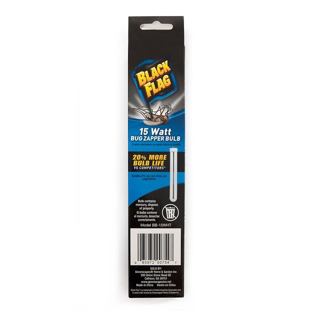 Black Flag 15 Watt Universal Electronic Bug Zapper Insect Killer Replacement Bulb, White Bulb
