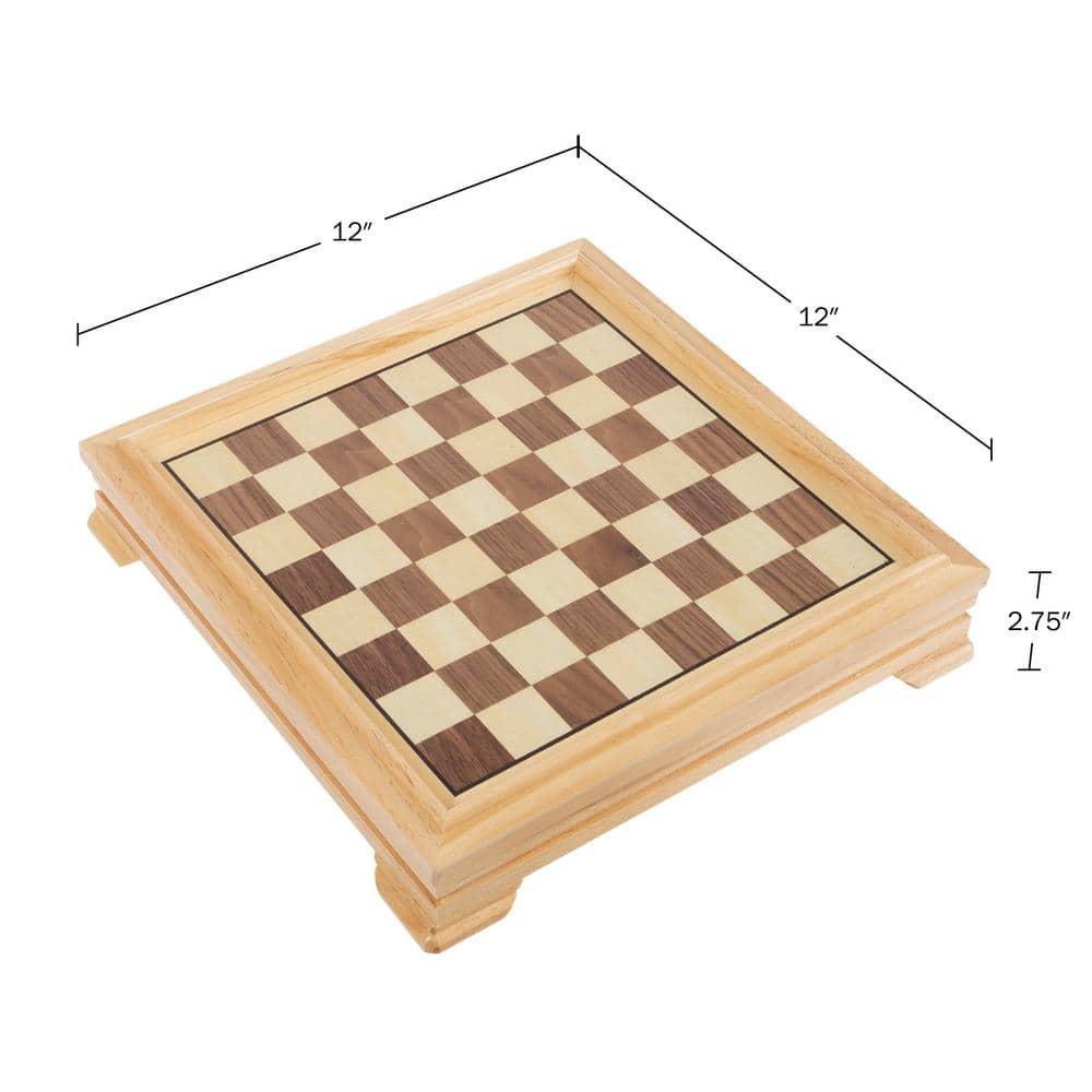 Trademark Games 7-in-1 Board Games Set - Chess, Backgammon, Dice, and More