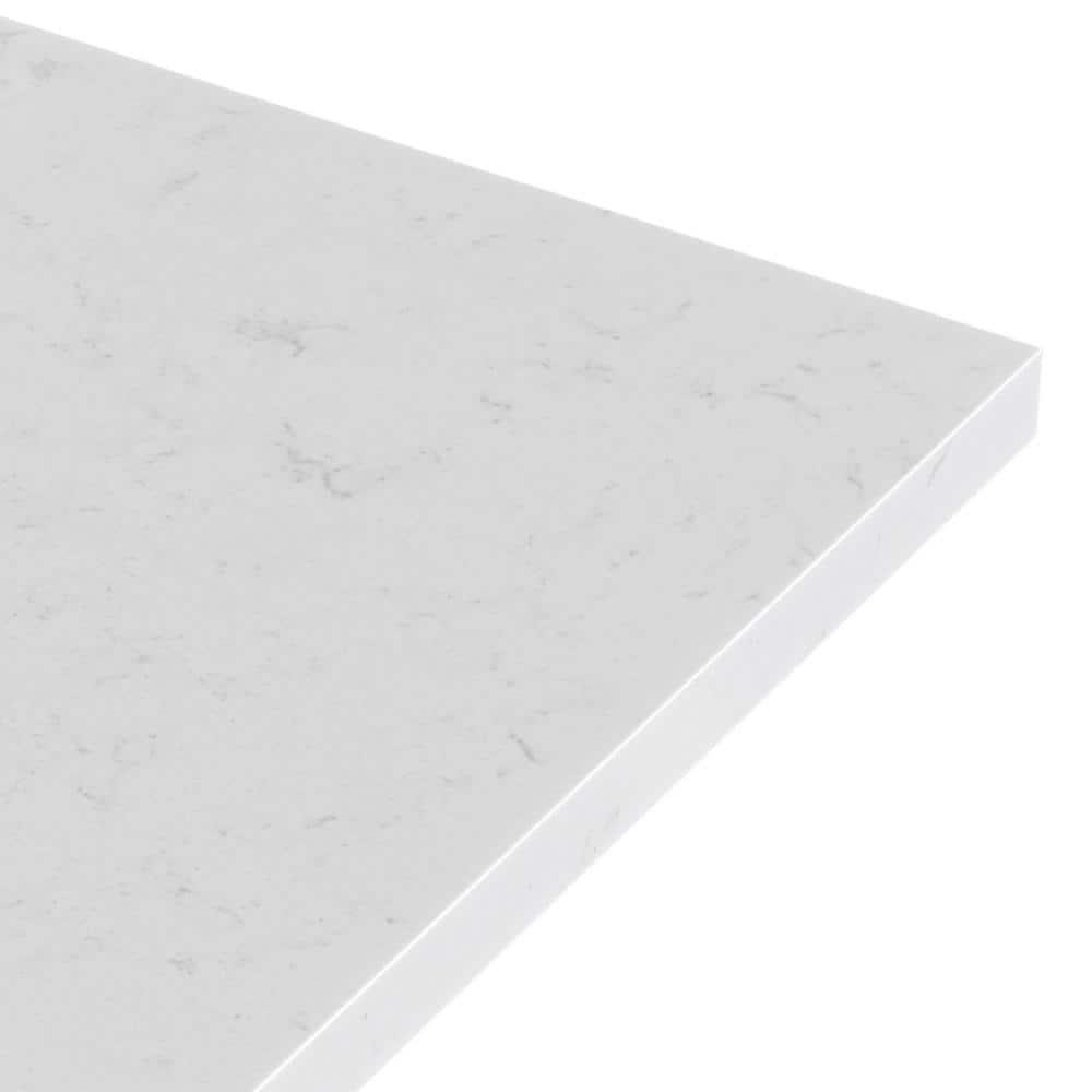 ARIEL Cambridge 60.25 Single Sink Bathroom Vanity with Carrara White Quartz Top