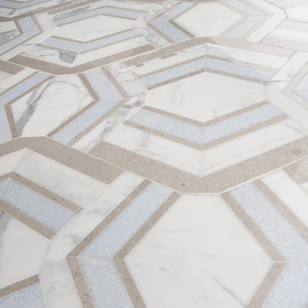 Bond Tile Tenor Marble Random Mosaic Wall & Floor Tile