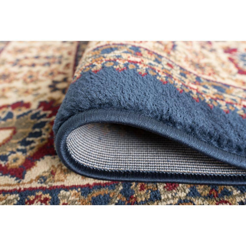 Tayse Sensation Area Rug 4707 NAVY Traditional Navy Blue Medallion Circle 8' 9" x 12' 3" Rectangle