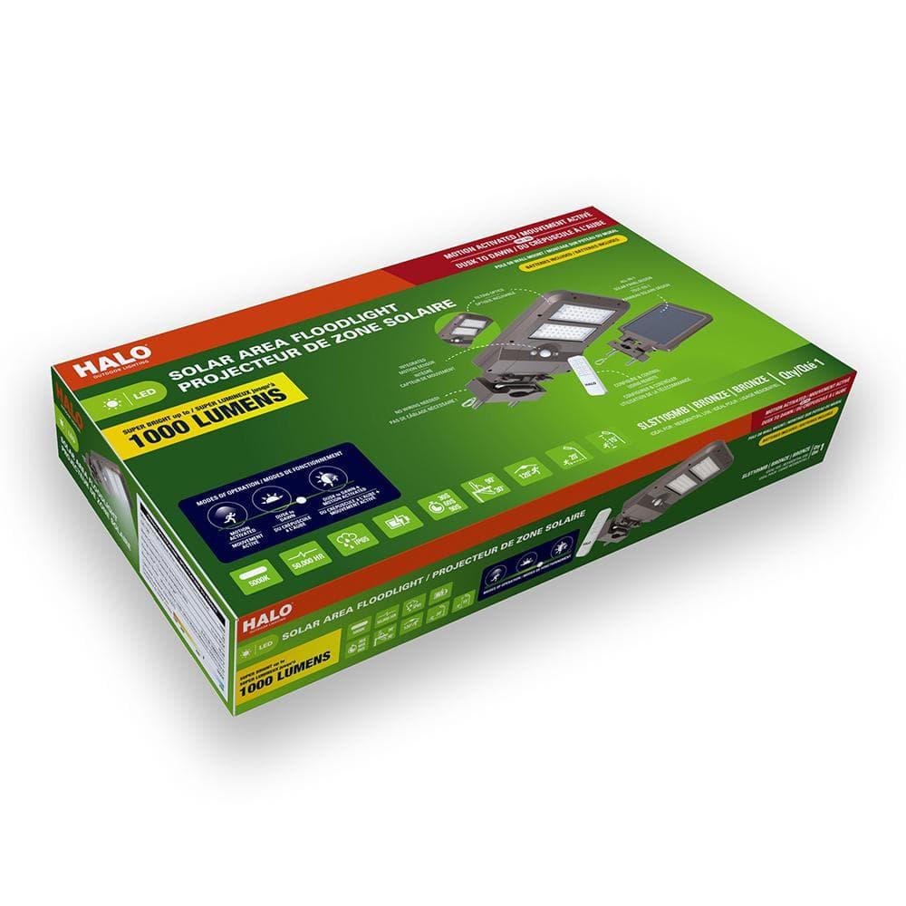 1 - Head LED Solar Powered Dusk to Dawn Outdoor Security Flood Light with Motion Sensor