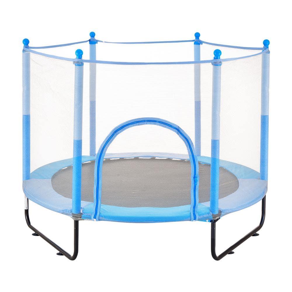 VEVOR 60" Trampoline for Kids Mini Toddler Trampoline with Net Indoor Outdoor