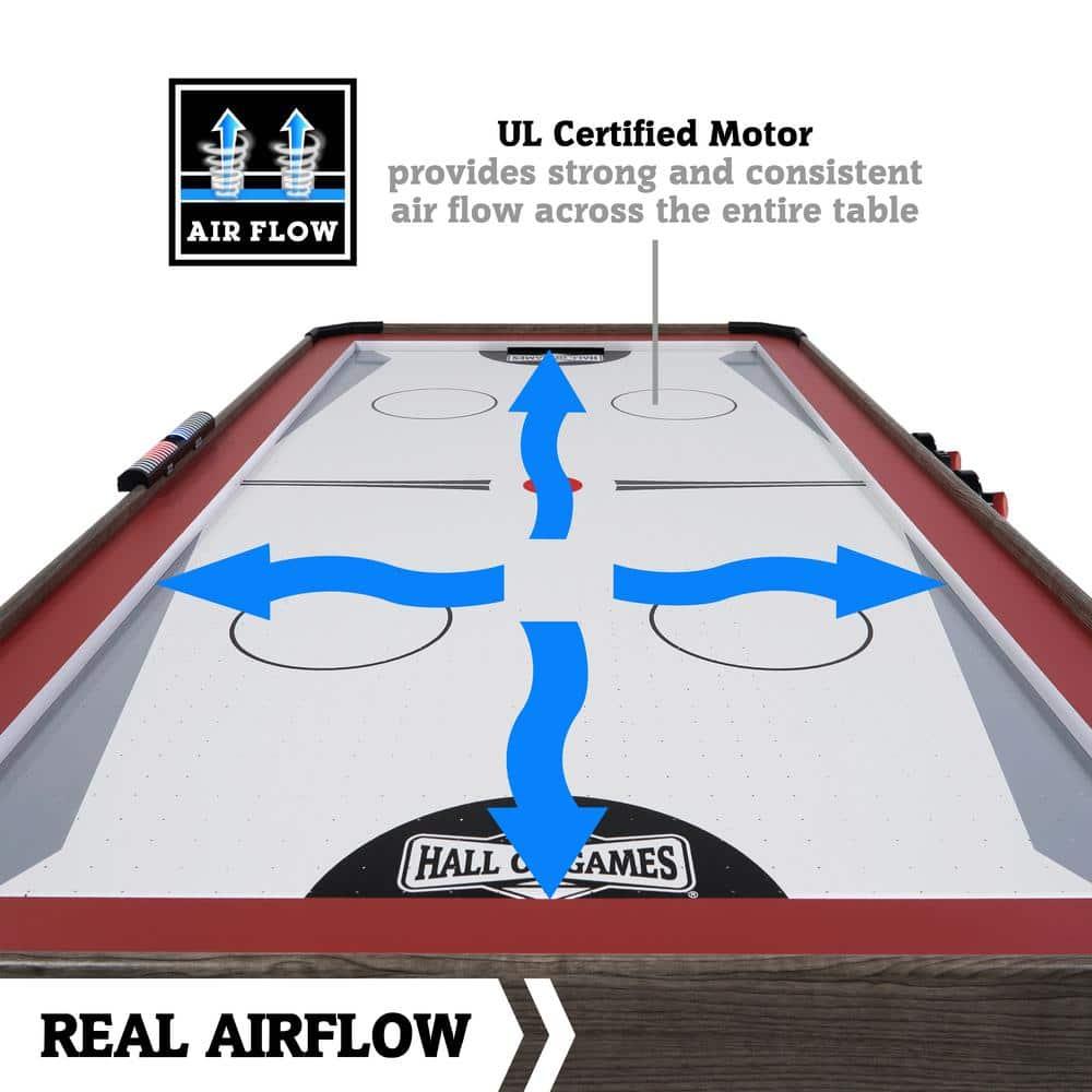 Hall of Games Hall Of Games 66" Air Hockey with Table Tennis Top and LED Scorer