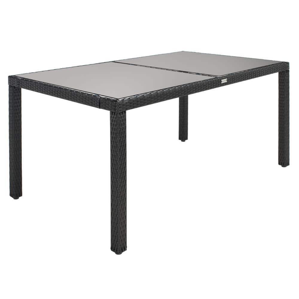 Jolin 7 Pc Dining Set - Outdoor - PAT7706 - Black/White - Safavieh