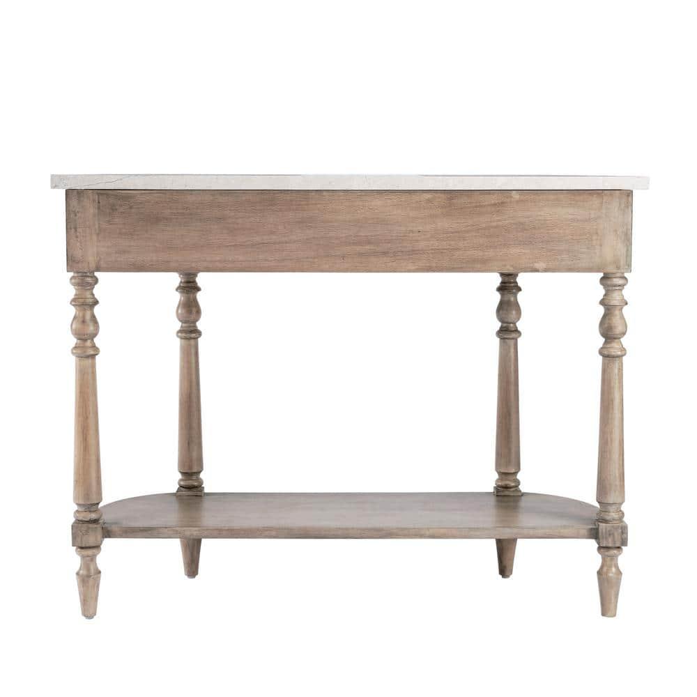 Butler Danielle Marble Console Table In Brown