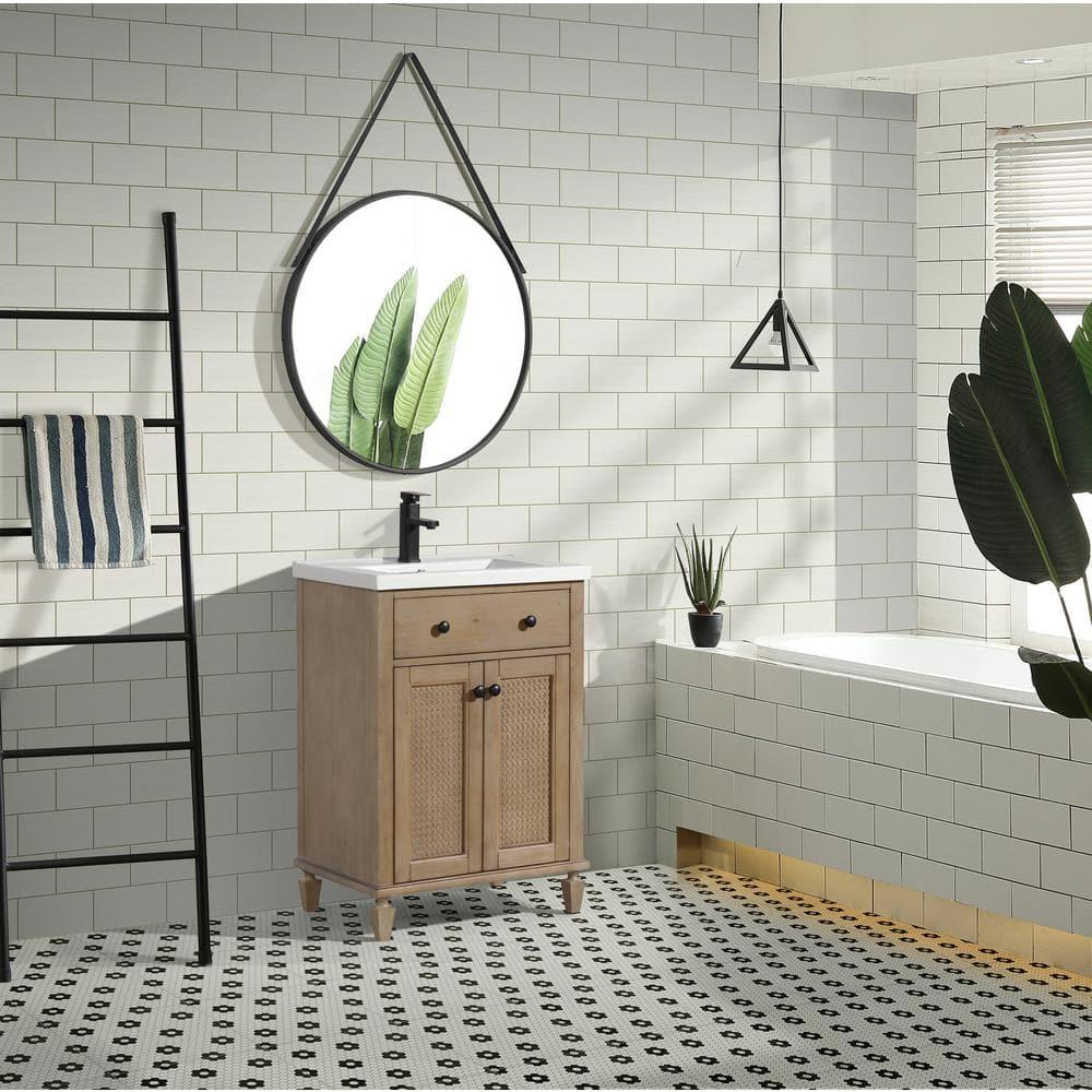 Birch Lane™ Berkely 24'' Single Bathroom Vanity with Porcelain Top