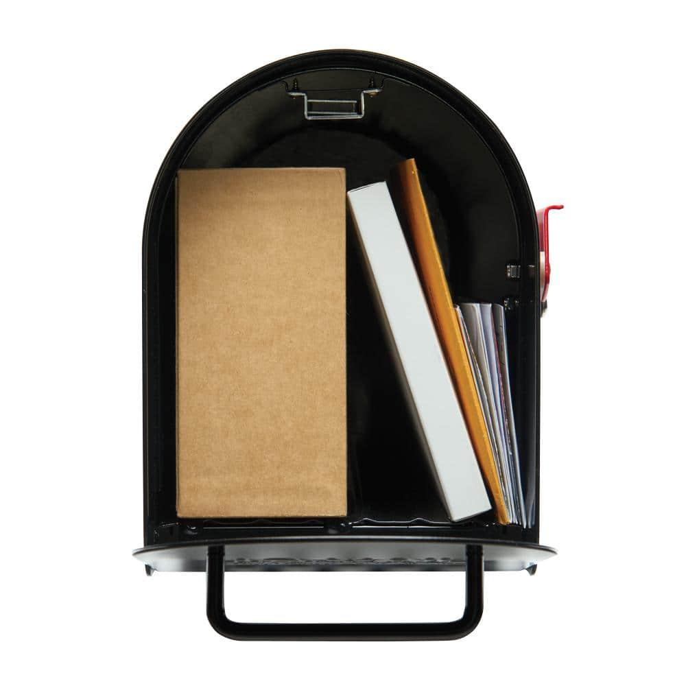 Architectural Mailboxes Ironside Post Mount Mailbox Black